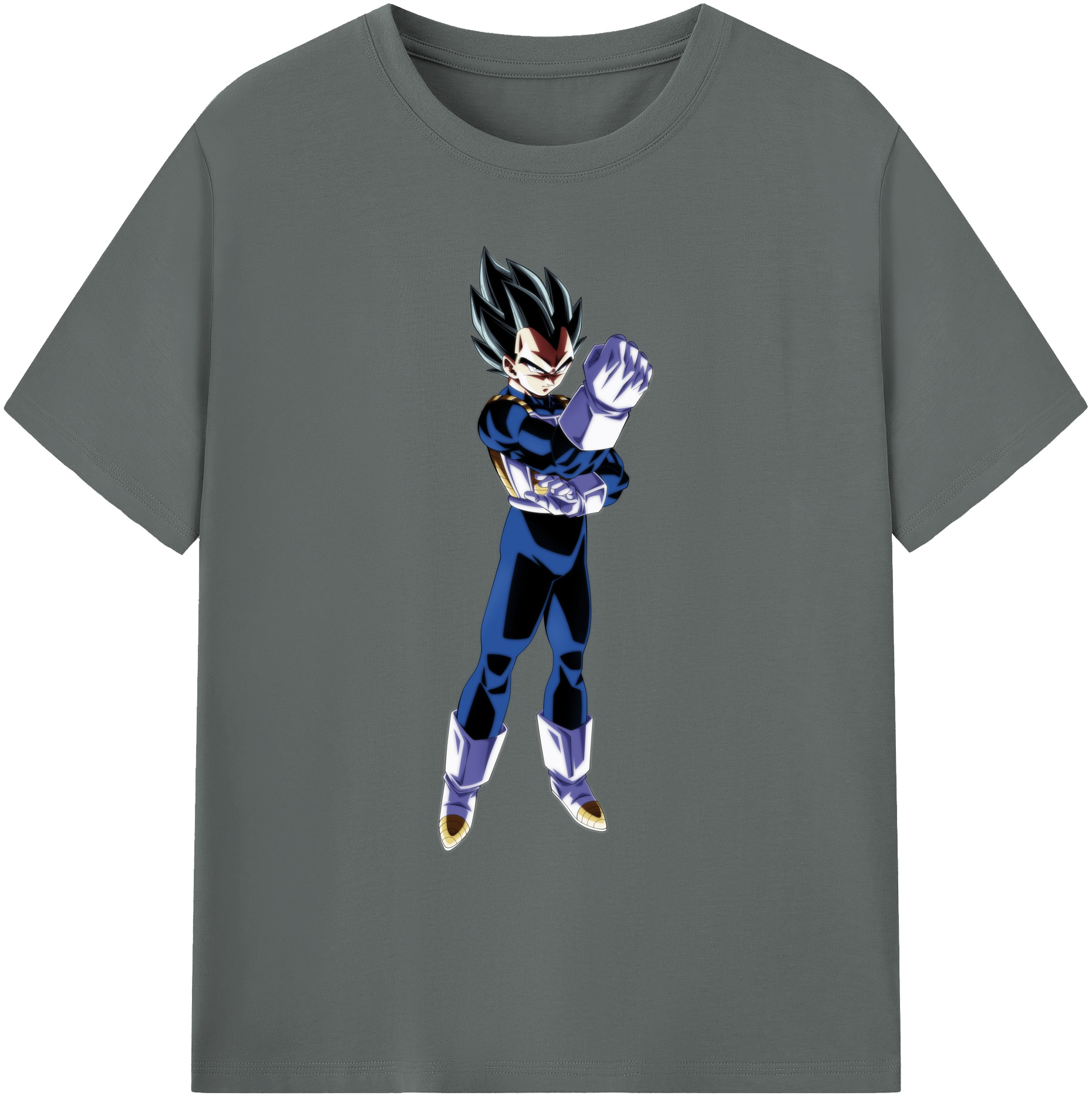（画像用） ドラゴンボール ベジータ四世（Bejīta Yonsei）DRAGON BALL Vegeta IV 綿100％ メンズ半袖Tシャツ｜肌触りやわらか＆通気性